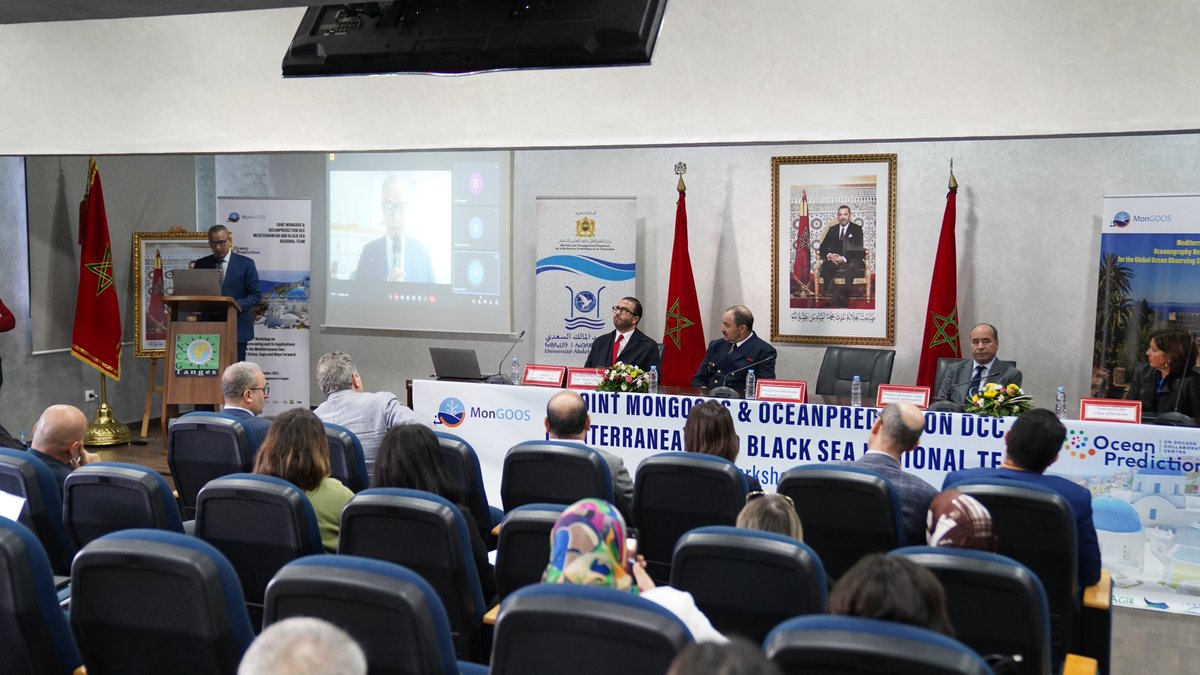 OGS_IT's tweet image. #MonGOOS general assemby and workshop in #Tangier to discuss wide overview of the present status of the Mediterranean Sea predictions capabilities and applications to highlight gaps and ways forward