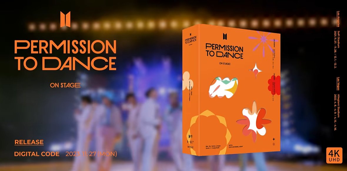 ARMYFRANCE_'s tweet photo. [@BTS_twt x #PTD_ON_STAGE_US]

BigHit Music a dévoilé une preview pour la sortie du DVD 'Permission To Dance On Stage in The US'.

🔗 https://t.co/wrwcJXmfWt

Pré-commandes: 17/11/23 à 3h🇫🇷
Sortie : 27/11/23

#BTS #방탄소년단 https://t.co/w49CQjoLP9
