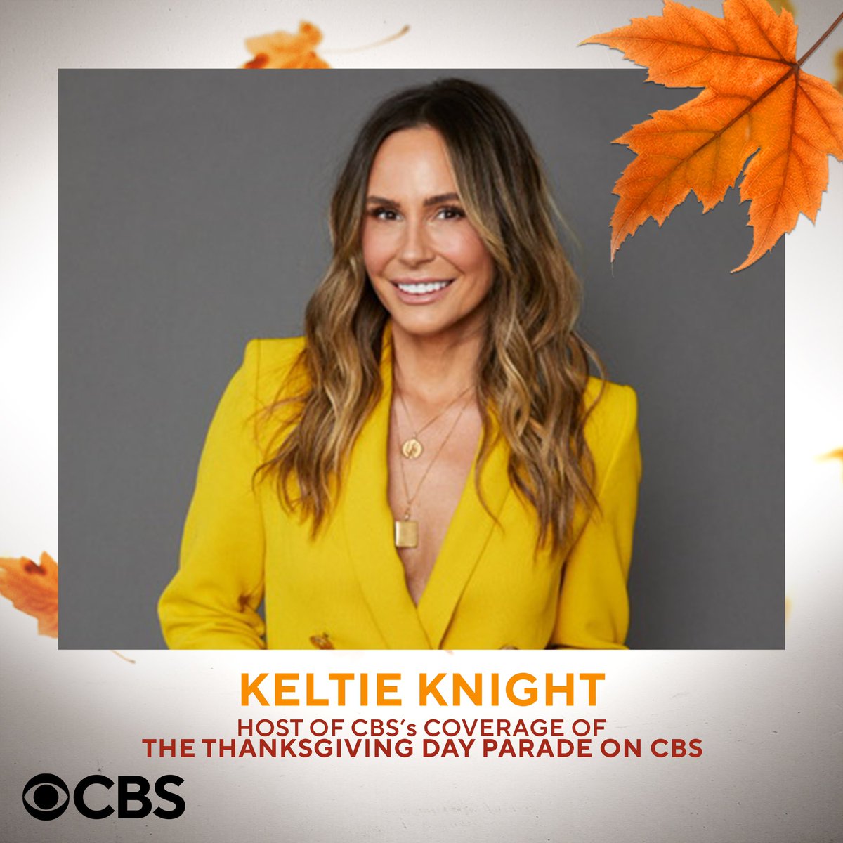 Get thankful! @KevinFrazier and @KeltieKnight host CBS’s coverage of The Thanksgiving Day Parade special on CBS Thanksgiving morning starting at 9amET/8c on CBS! #ThanksgivingOnCBS