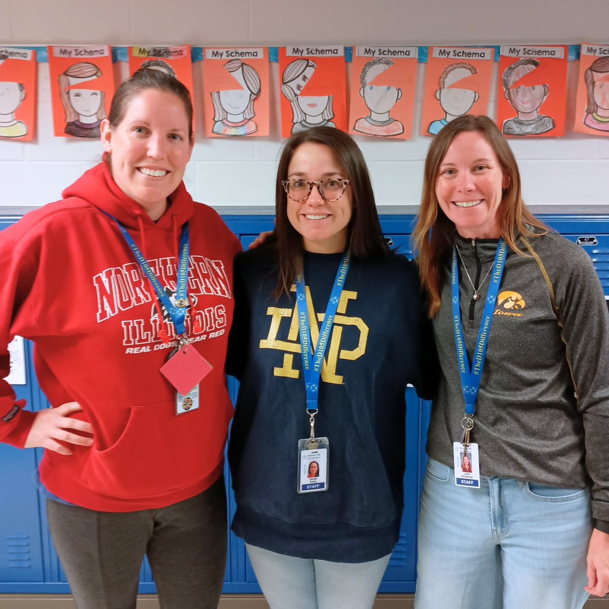 dist105's tweet photo. Yesterday was College Day at Ideal! Staff members donate and show off their college gear several times throughout the year to support the D105 Foundation! #d105difference https://t.co/PJ6LcHUEMV