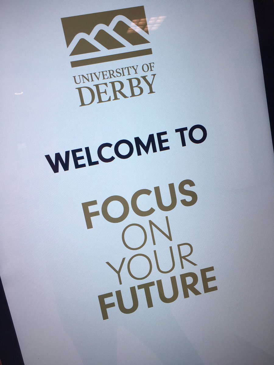 AlexSCL_UoD's tweet photo. Another great day on campus for our Focus on your Future day @DerbyUni

Plenty of talks through your the day everyone here

#DerbyOutreach https://t.co/F6fEUtEcci