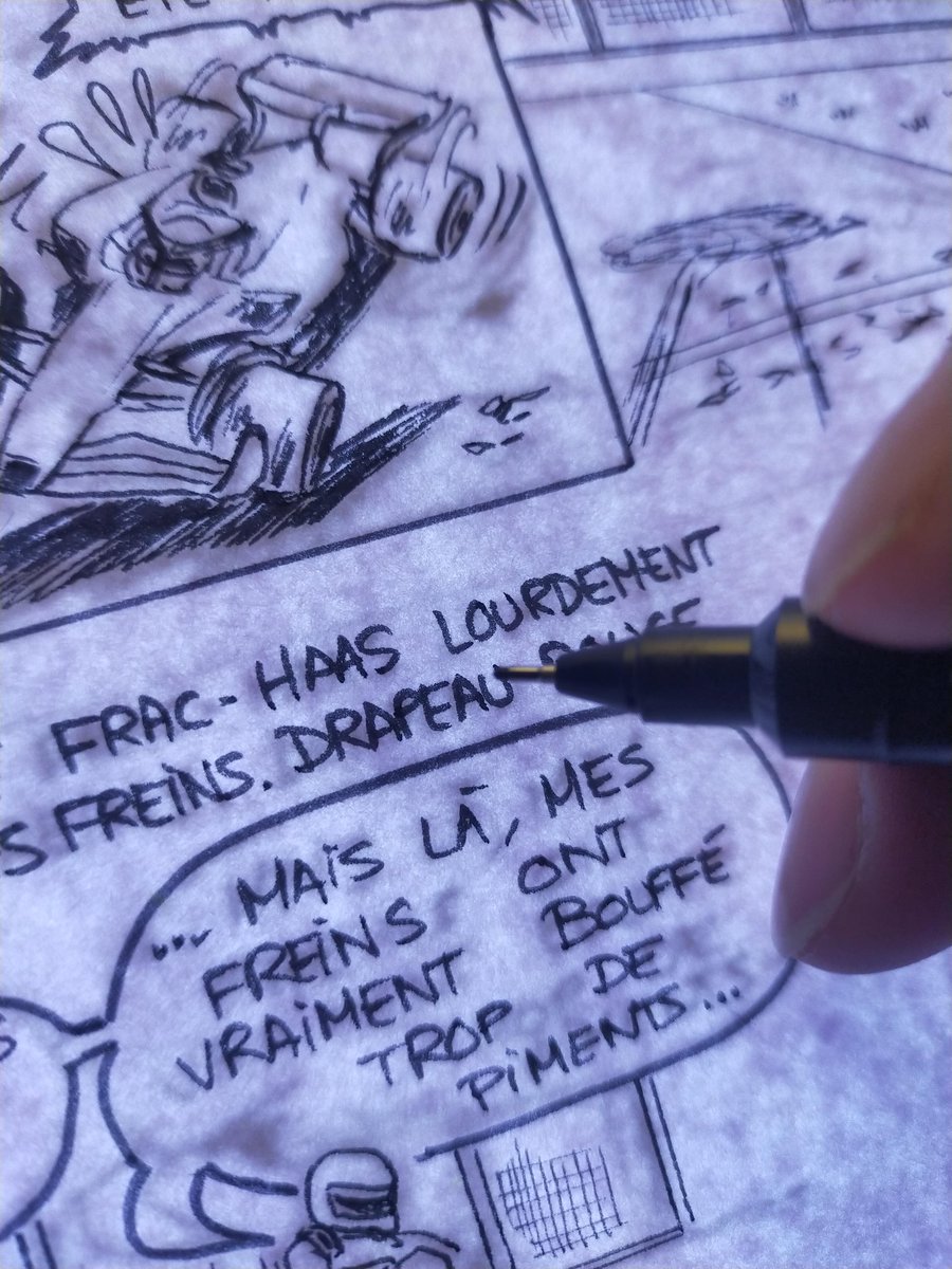 bnysimo's tweet photo. C'est pas le tout de faire de la promo pour une future bédé, faut aussi continuer les planches ! 😅
(question subsidiaire : vous sauriez quel GP je dessine en ce moment ? 👀)
#f1 #plancheBD @leblogauto @LesPistonnesF1 https://t.co/3BuN8dzjgM