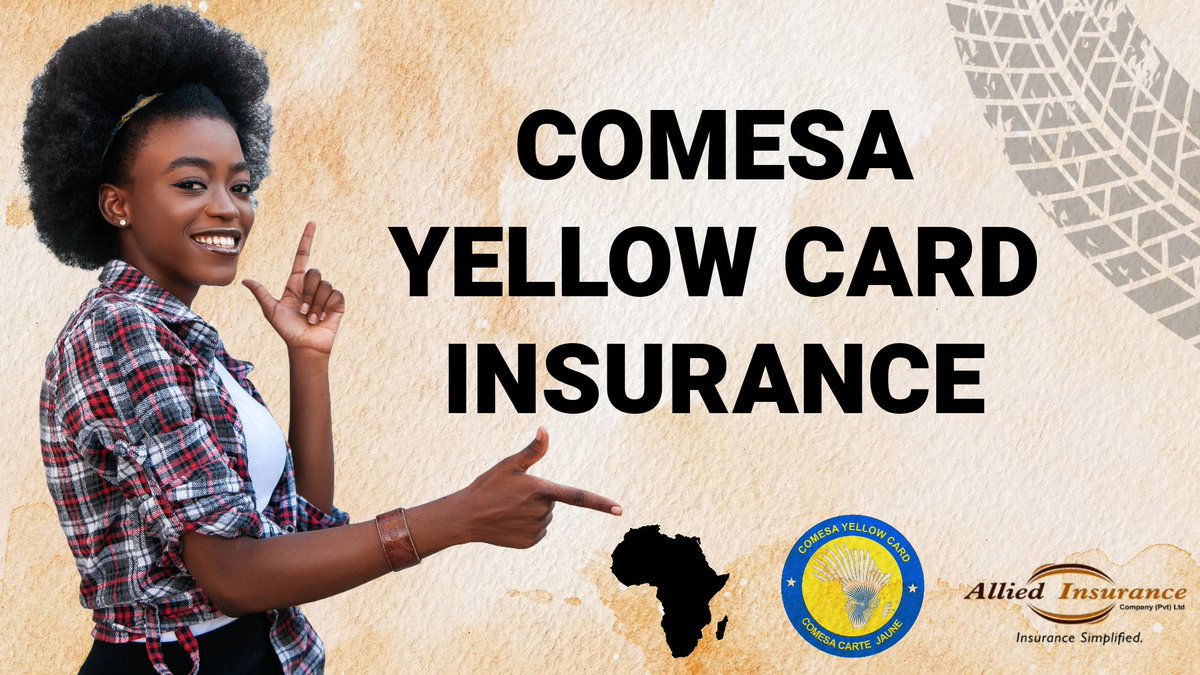AlliedInsureZw's tweet photo. The holidays are around the corner time to get COMESA YELLOW CARD INSURANCE for those traveling by road in the Comesa region.
Contact Allied Insurance and get your regional third party motor vehicle insurance cover today.

https://t.co/OMbiSGhfT8 https://t.co/QSuH4Qg9k3