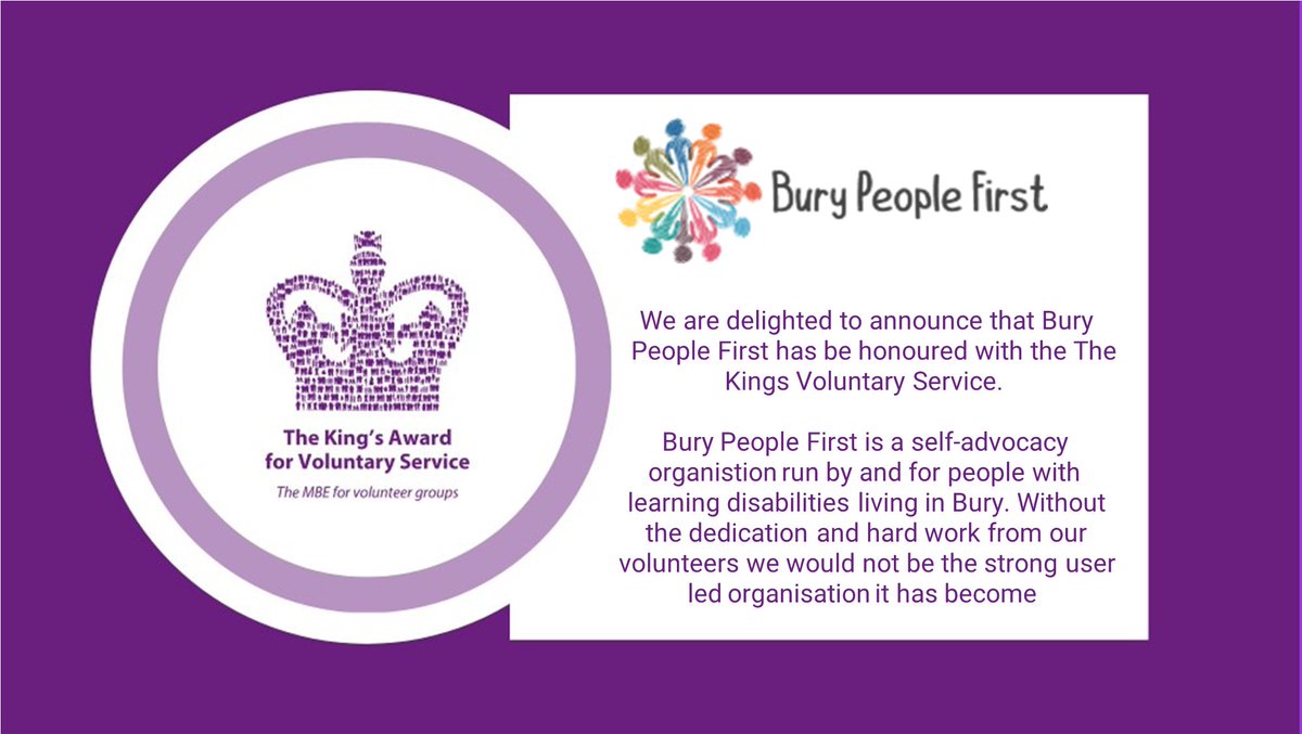 We are excited and very honoured to receive The Kings Voluntary Service. Our wonderful volunteers are amazing and thank you to everyone who has championed our work.