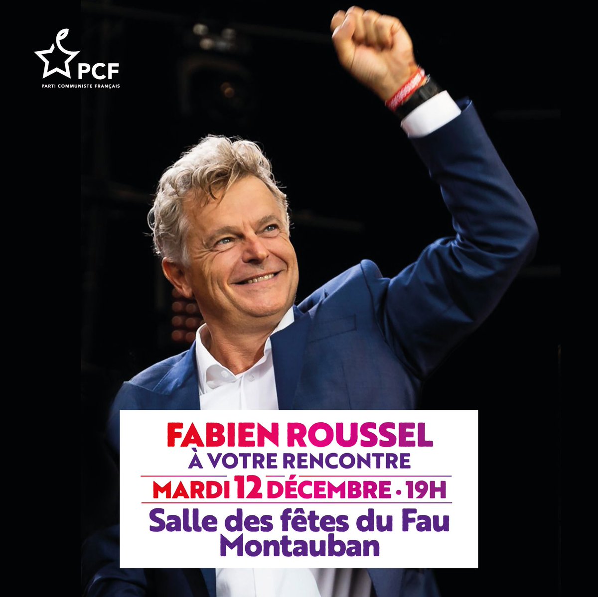 📌 À noter @Fabien_Roussel nous avait promis de venir en #tarnetgaronne ... promesse tenue, nous l'accueillerons avec grand plaisir le 12 décembre prochain à #Montauban #PCF #joursheureux