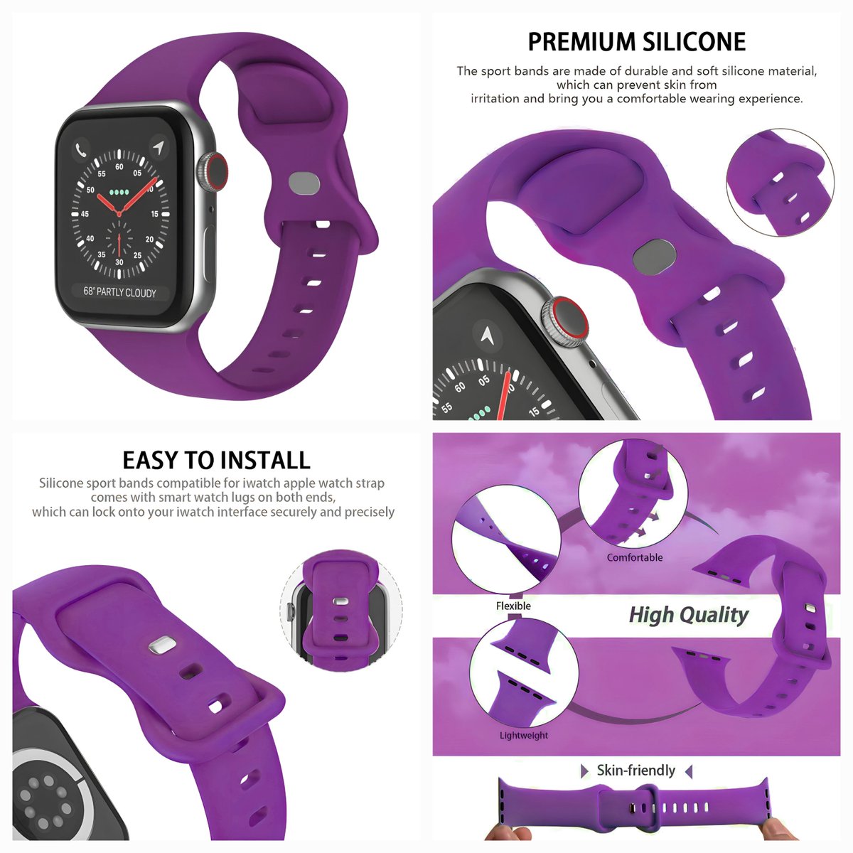 TheMayaTech's tweet photo. Embracing the elegance of dark purple vibes with my Apple Watch band – where style meets sophistication. 💜⌚

Shop Now! | https://t.co/pZyEwscN9M

#Apple #WatchBand #AppleWatch #AppleWatchBand #Purple #PurpleHues #Amazon #MayaTech https://t.co/dOnPHroCfA