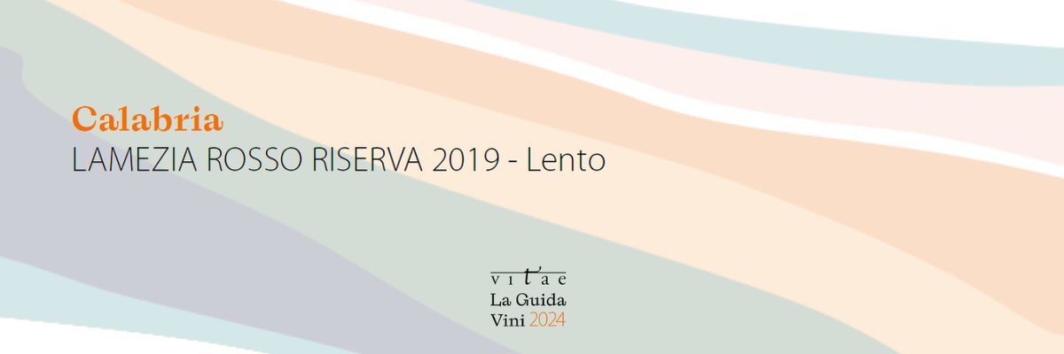 Il #tastevin #aisitalia di #vitae2024 della Calabria va alla cantina Lento con il Lamezia Rosso Riserva 2019