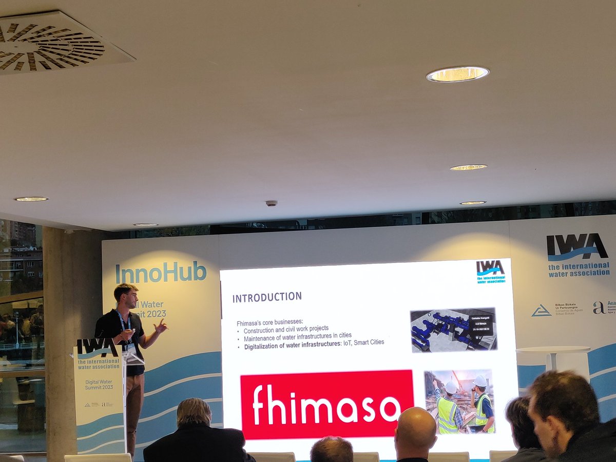 IWAHQ's tweet photo. Since the opening of the IWA #DigitalWaterSummit, we've had 5 insightful #InnoHub presentations! On Day 1, we saw representatives from @fhimasa and @VINCI give presentations on their most interesting solutions and technologies! https://t.co/EufkS9kULx