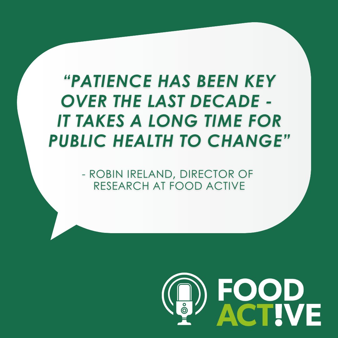 🥳 This month we are celebrating 10 Years of Food Active at #FoodActive2023!

🎙️ In our latest podcast episode, we chat to <a href="/robinHEG/">Robin Ireland</a> about the key learning &amp; successes of Food Active, &amp; how the public health landscape has changed over the last decade 👉 open.spotify.com/episode/5sKDKp…