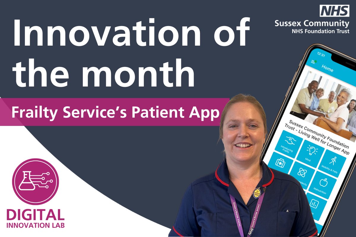 SCFT’s new Living Well for Longer app is our Innovation of the Month! @AmandaMcAndrew1 shares the Frailty Team’s journey to implement the app and how it is helping to better educate and inform patients digitaltransformation.scft.nhs.uk/2023/11/13/fra… #DigitalHealth