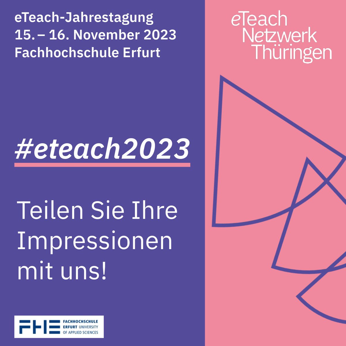 eTeach_Netzwerk's tweet photo. Sind Sie schon da? Oder noch unterwegs? Auf welche Themen und Beiträge freuen Sie sich am meisten? Teilen Sie`s mit uns unter #eteach2023. Wir sind gespannt 🤓https://t.co/OoB3mvQQrd https://t.co/DlADozkGr9