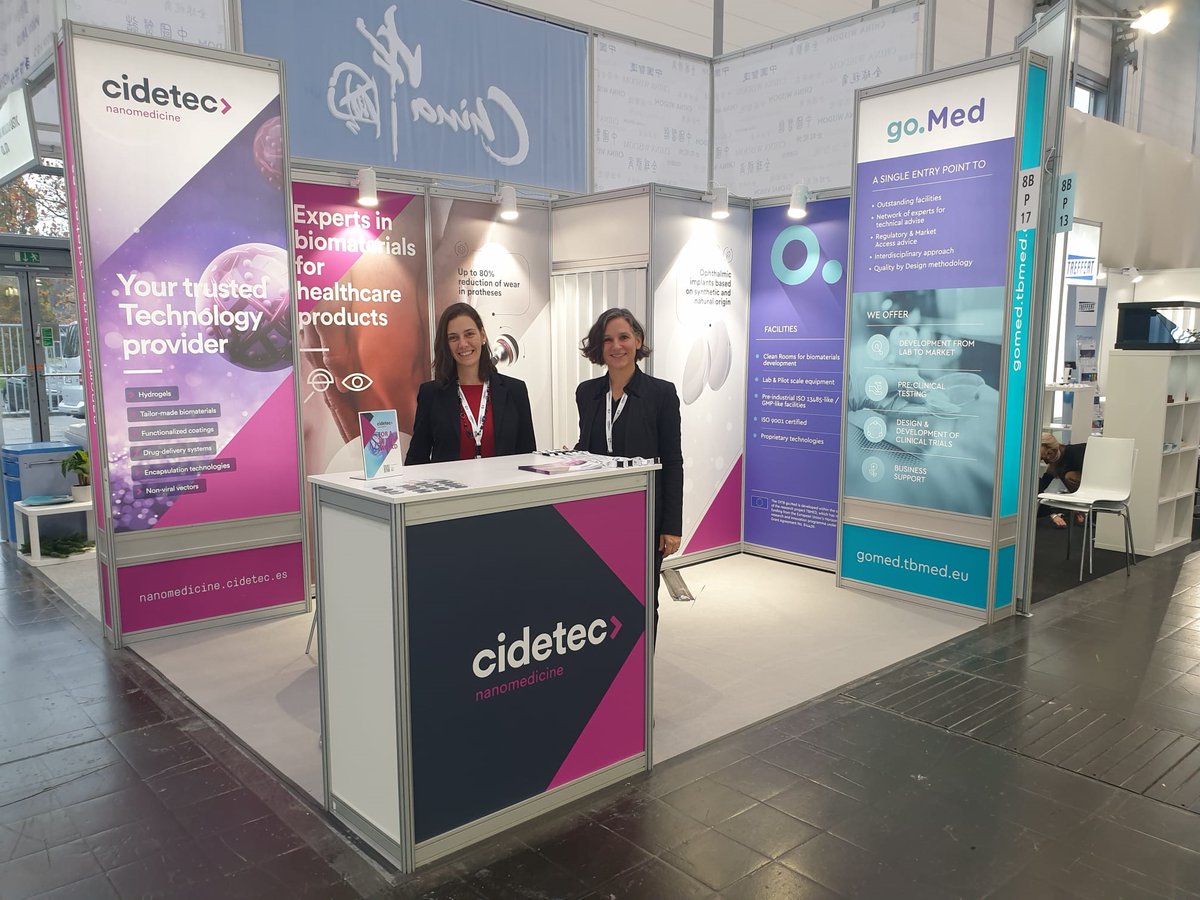 Come and visit the <a href="/CIDETEC_/">CIDETEC</a> booth at <a href="/COMPAMED/">COMPAMED</a> Hall 8B P17!
Iraida and Andrea will be happy to explain to you everything about the #OITB #goMed 

We are looking forward to collaborating with you!

#OpenInnovation #medicaldevices