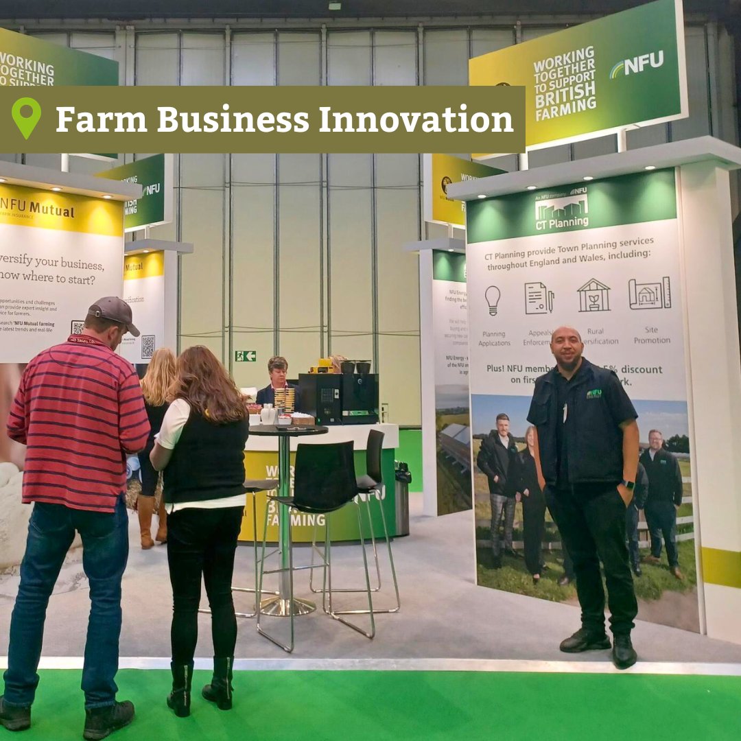 NFU_Energy's tweet photo. NFU Energy has landed at the @Farm_Innovation Show 2023 in NEC Birmingham! ๐ Catch us on the NFU and NFU Mutual's stand (FM680) over the next two days to discuss how we can improve your farm's energy efficiency! #NFUEnergy #FarmBusinessInnovation https://t.co/wQsFUCJfaG
