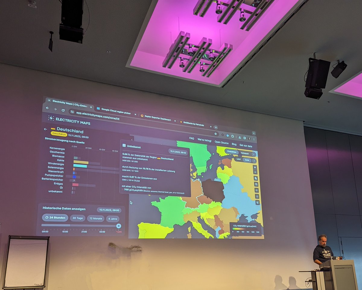 @jschnatterer (@jschnatterer) on Twitter photo . <a href="/LeanderReimer/">M.-Leander Reimer</a> pointing out "brown" electricity in Germany at @ConLifecycle #ConLife23 . <a href="/LeanderReimer/">M.-Leander Reimer</a> pointing out "brown" electricity in Germany at @ConLifecycle #ConLife23