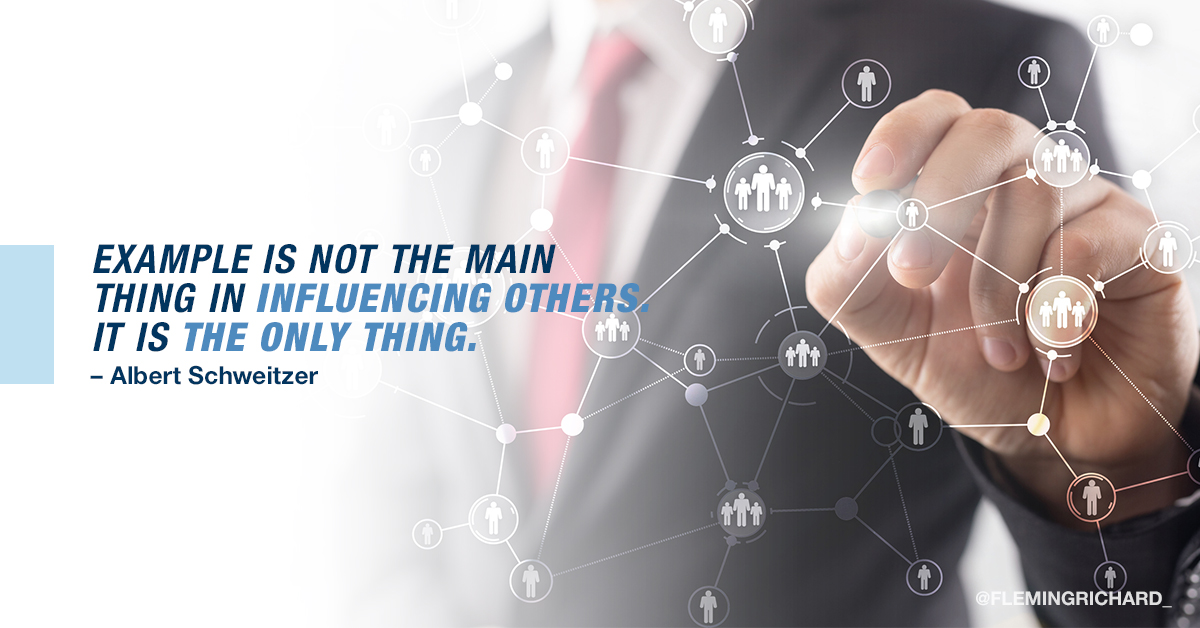 FlemingRichard_'s tweet photo. Your actions, values, and behaviours are the true catalysts for inspiring others. #WalkTheTalk, and be the example you want to see in those around you. #QOTD #Influence #Leadership https://t.co/R5mnhHzmyZ