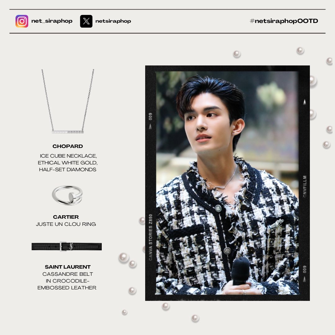 NetJamesOOTD's tweet photo. ( #netsiraphopOOTD )

𝐜𝐡𝐞𝐜𝐤𝐦𝐚𝐭𝐞.♟️
 
⟡ CHOPARD | @Chopard 
⟡ CARTIER | @Cartier 
⟡ SAINT LAURENT | @YSL 

©️x: NJ_lyr0929 

@netsiraphop #netsiraphop
#NetJamesXStarry https://t.co/HKyCoJWQz1