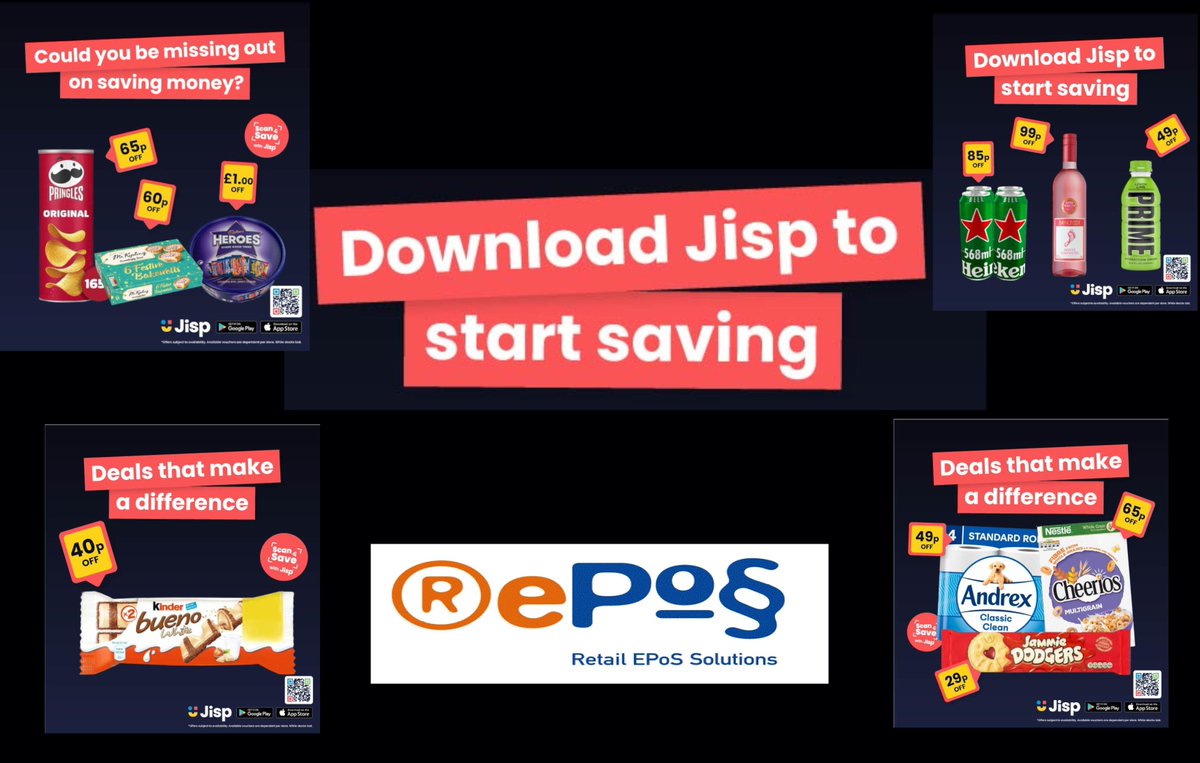 Reposs's tweet image. Download Jisp to start saving today!
-Completely free to sign up
-Start earning from every sale
-Great savings for your customers
-Easy to sign up
Call us to find out more on 01732 762200. #jisp
