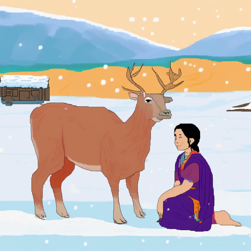 Some recently created #neolithic sceneries and portraits I very much adore. #stablediffusion #mspaint #GenerativeAI