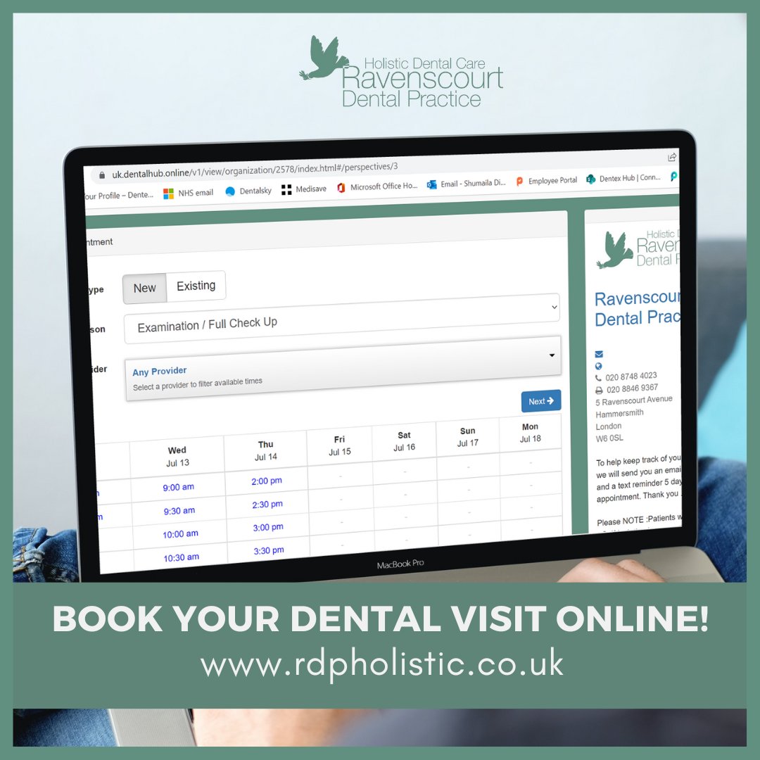 RDP_Dentist's tweet photo. Everyone has such busy lives that booking your dental appointments can become less of a priority to some. We’ve made it easy for you to book online anytime.
Book online today to secure your appointment.
📞 0208 748 4023
✉️team@rdpholistic.co.uk
💻 https://t.co/12NnuqIAgy https://t.co/FjFHRMnu3o