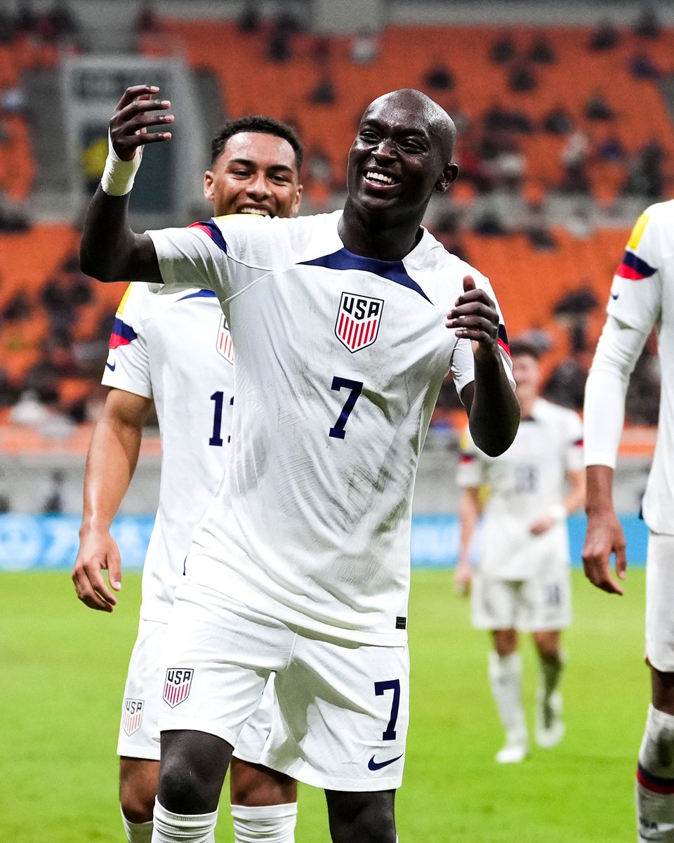 15-year-old Nimfash Berchimas is the youngest player to represent and score for the USA at the U17 Men's World Cup since a 14-year-old Freddy Adu in 2003: 𝟐𝟎𝟎𝟑: Adu scored four goals in his first two games at the U17 World Cup 𝟐𝟎𝟐𝟑: Berchimas scores three goals in his…