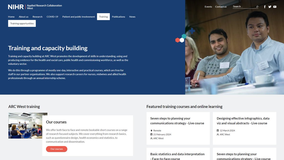 💻Our training pages have had a revamp!

🔎Search our courses and other local providers in a single database. This means you can find courses by topic, regardless of who they’re delivered by.

➡️Check out the new pages bit.ly/3db0U6c

📰News bit.ly/3syduKM