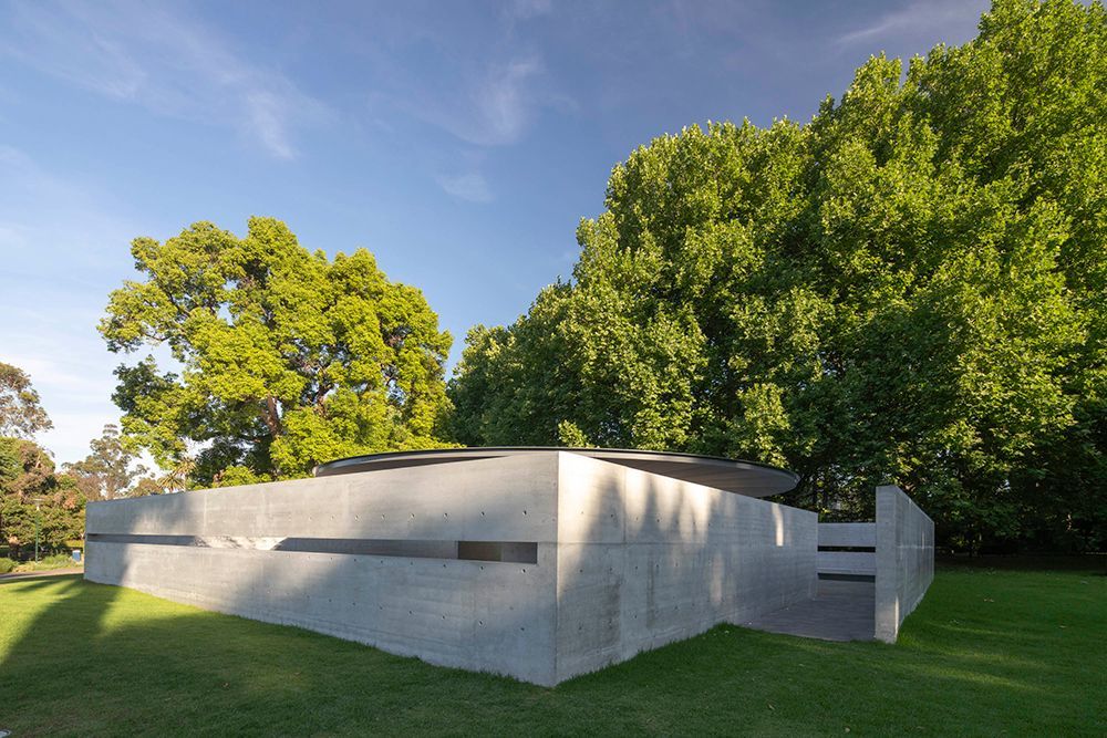 #tadaoando's completed #MPavilion 10 design unfolds as a tranquil sanctuary in #melbourne 🇦🇺 

click below for more!