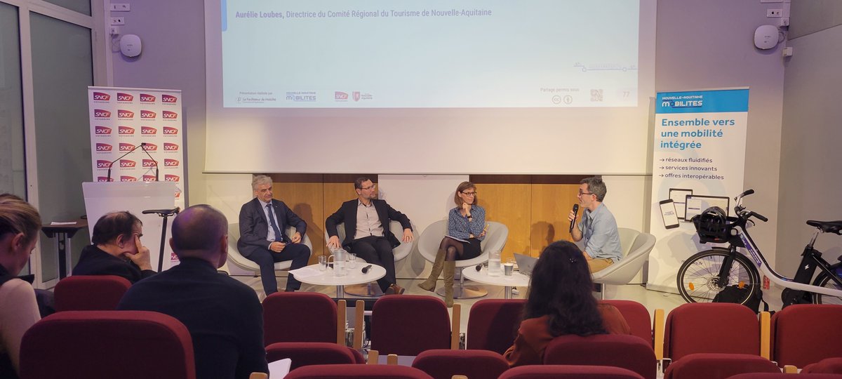 Nouvelle-Aquitaine Mobilités et SNCF TER Voyageurs Nouvelle-Aquitaine ont organisé un colloque inédit sur le TER + Vélo. Une journée riche d'idées et de solutions favorisant l'intermodalité. 🚆🚲

Merci à tous les participants et intervenants.

 #intermodalité #TER #Vélo