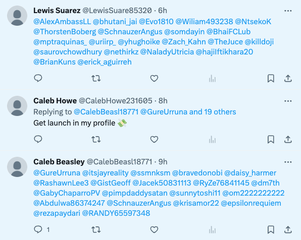 SchnauzerAngus's tweet photo. Here we go again... (@elonmusk this spam should be easily preventable - it's the same pattern EVERY time...) https://t.co/eNF5VDRBdG
