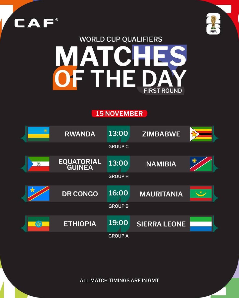 MickyJnr__'s tweet photo. 2026 FIFA World Cup qualifiers — Africa! 🌍⚽️

Which game are you looking forward to the most? 👀

#AfricanFootball | #FIFAWCQ2026 https://t.co/tsq6Zz14d7
