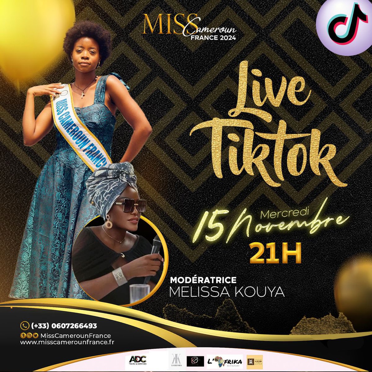 Retrouvez nous ce soir sur TikTok
#cameroun #misscamerounfrance #direct #projethumanitaire