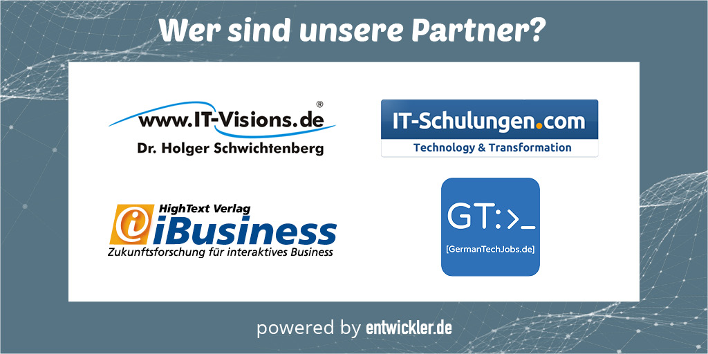 ServiceMeshCamp's tweet photo. 🤩👯 Bei unseren Medienpartnern findet Ihr Jobs, Informationen und Projekte rund um IT. Schaut vorbei: 
✔️ https://t.co/bKmVNlVTtE ✔️ https://t.co/QQn3AZ6nzl ✔️ ihr Zukunftsforscher iBusiness ✔️ und das IT-Jobportal GermanTech Jobs https://t.co/aREnVHO6Ry