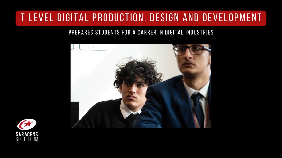 SaracensHighSch's tweet photo. In 2 weeks time we're holding a T Level Open Evening. The evening is for Year 11 pupils interested in a career-focused qualification worth 3 A Levels. 

#saracenssixthform #tlevels #sixthform  @TLevels_govuk #tlevelhealth #tleveldigital #tlevelbusiness #careerfocused @saracens https://t.co/DXNAAbJ5Te