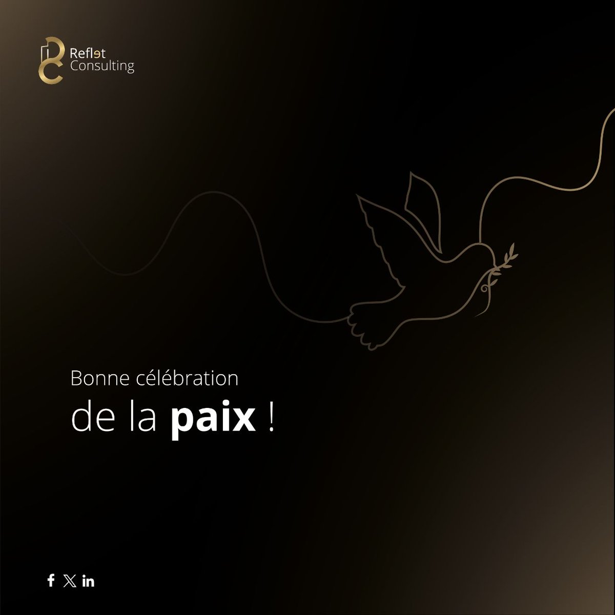 refletconsultin's tweet photo. Bonne célébration de la paix 🕊️

#Paix #RefletConsulting https://t.co/rNmAbUbBPh