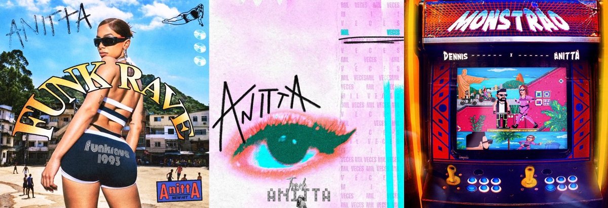 AnittaTrack's tweet photo. Spotify Brasil:

#157 • Funk Rave - (162.110) (RE)
#52 • Mil Veces - (292.509) (+3)
#100 • Monstrão - (197.548) (+18) https://t.co/1dxdq68bSF