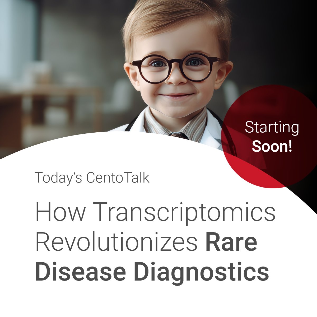 Our webinar is starting soon! ⏰
Don't miss out on exploring the future of precision medicine with transcriptomics today at 5:00 p.m. CET:
link.centogene.com/transcriptomic…

#CentoTalk #Webinar #MOx #Multiomics #Transcriptomics #MultiomicRevolution #PrecisionMedicine #RNA #Sequencing