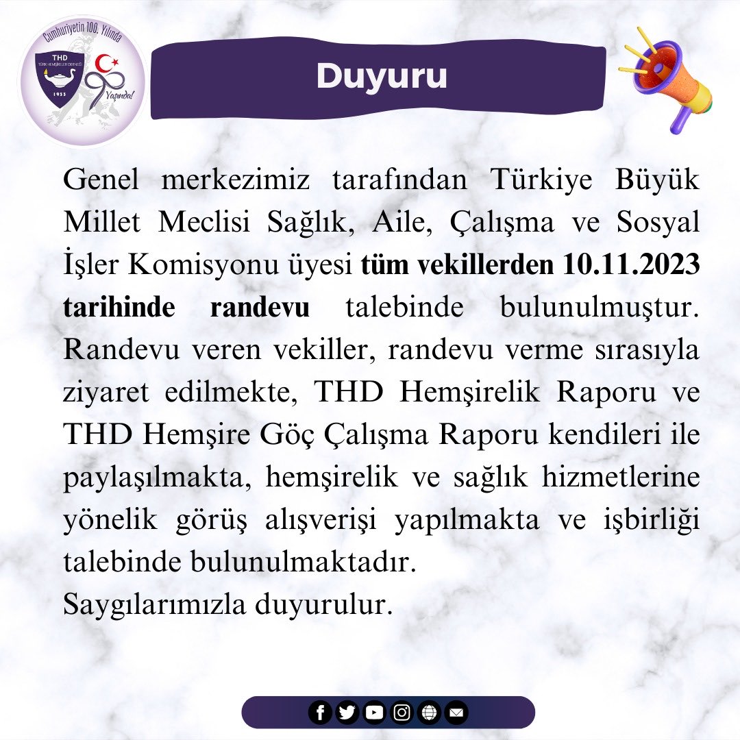 Türk Hemşireler Derneği (@thd_genelmerkez) on Twitter photo 