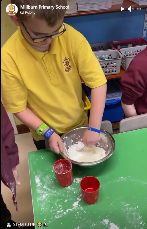 🧑‍🔬🧪NEW STEM CLUB News!!!

<a href="/MillburnSchool/">Millburn Primary School</a>  young #Scientists discussed viscosity by using cornflour and water to create armour and save humpy dumpty! 
Thank you <a href="/philipw_edu/">Philip Wallace</a> for all your hard work with P5 and influencing #STEMeducation 👏🥼🧪#experiments <a href="/STEMLearningUK/">STEM Learning</a> #STEM
