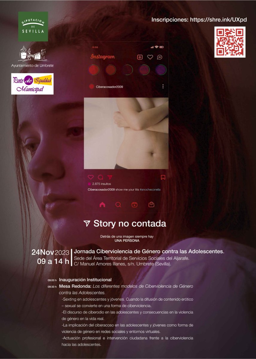 🟣 𝗨𝗺𝗯𝗿𝗲𝘁𝗲 𝗮𝗰𝗼𝗴𝗲 𝘂𝗻𝗮 𝗷𝗼𝗿𝗻𝗮𝗱𝗮 𝗽𝗿𝗼𝘃𝗶𝗻𝗰𝗶𝗮𝗹 𝗱𝗲 𝗹𝘂𝗰𝗵𝗮 𝗰𝗼𝗻𝘁𝗿𝗮 𝗹𝗮 𝗰𝗶𝗯𝗲𝗿𝘃𝗶𝗼𝗹𝗲𝗻𝗰𝗶𝗮 𝗱𝗲 𝗴𝗲́𝗻𝗲𝗿𝗼

El próximo 24 de noviembre, Umbrete se convertirá en el epicentro provincial de las acciones contra la violencia de género.