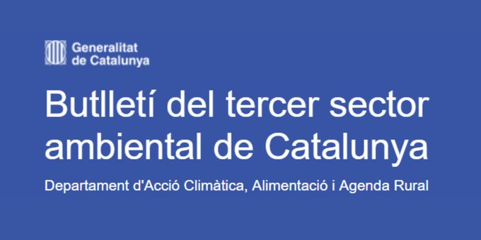 transicioeco's tweet photo. 📰 Actualitat, eines i recursos per a les #EntitatsAmbientals, al nou número del butlletí del tercer sector ambiental
👉 https://t.co/YhSwooT1tt
#TSAcat https://t.co/celwhcNy64