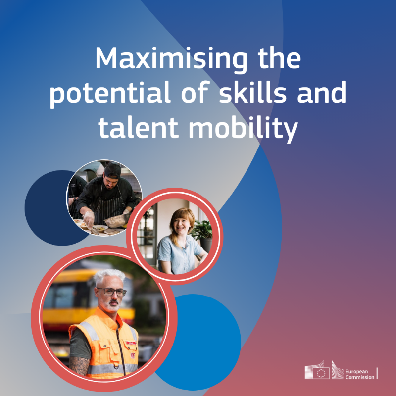EU_Commission's tweet photo. Instead of people looking for jobs, millions of jobs are looking for people.
As President @vonderleyen said during #SOTEU, this is affecting our competitiveness.
Today, we present initiatives to make the EU more attractive to talent from outside and to boost mobility within.