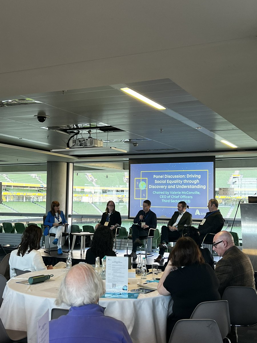 Valerie McConville, Chief Officers Third Sector(CO3) chairs a panel with Professor Emer Smyth, ESRI Ciarán Kennedy, @TipperaryETB Dr Fergal Finnegan @MaynoothUni Dr Thomas Murray @aontas to discuss the learner voice and social inclusion. #AONTASSummit23