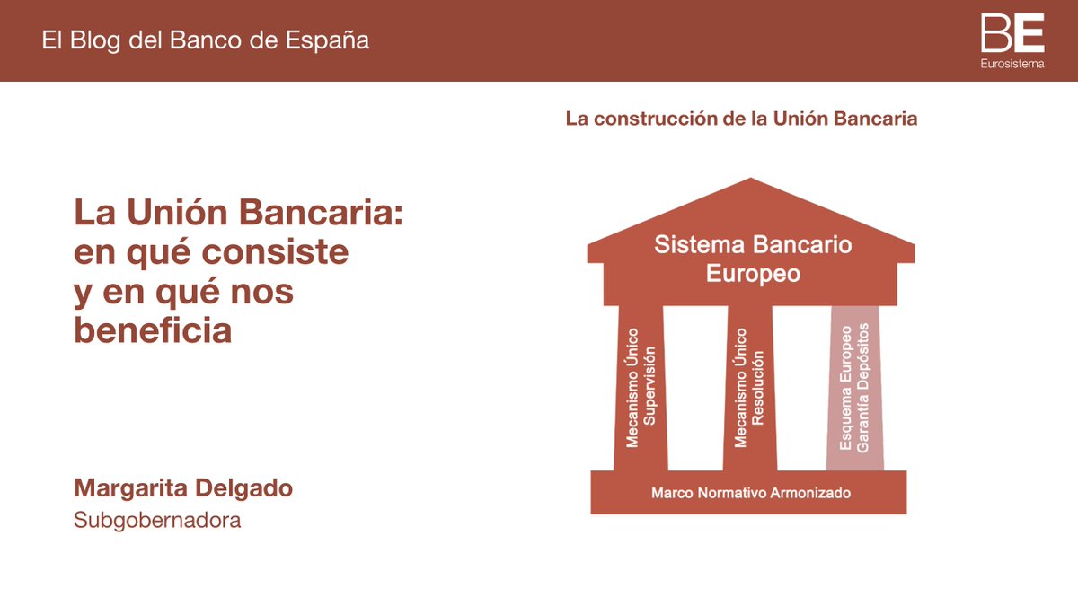 La #UniónBancaria nos beneficia a todos: fortalece los bancos europeos y los hace más eficientes y competitivos. Nuestros ahorros también están más protegidos bde.es/wbe/es/noticia…  #bdeBlog #bdeMDelgado