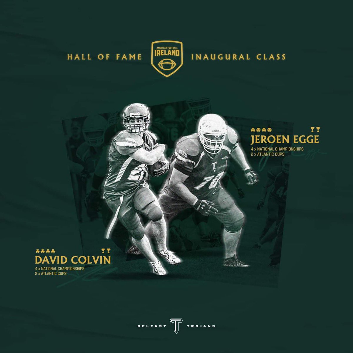 BelfastTrojans's tweet photo. We are incredibly proud to announce that two Trojans have been inducted into the AFI Hall of Fame as part of the Inaugural Class of 2023! 🏅

#AFIHOF
#HallofFame
#belfasttrojans 
#AmericanFootball https://t.co/DHCsWx88D5