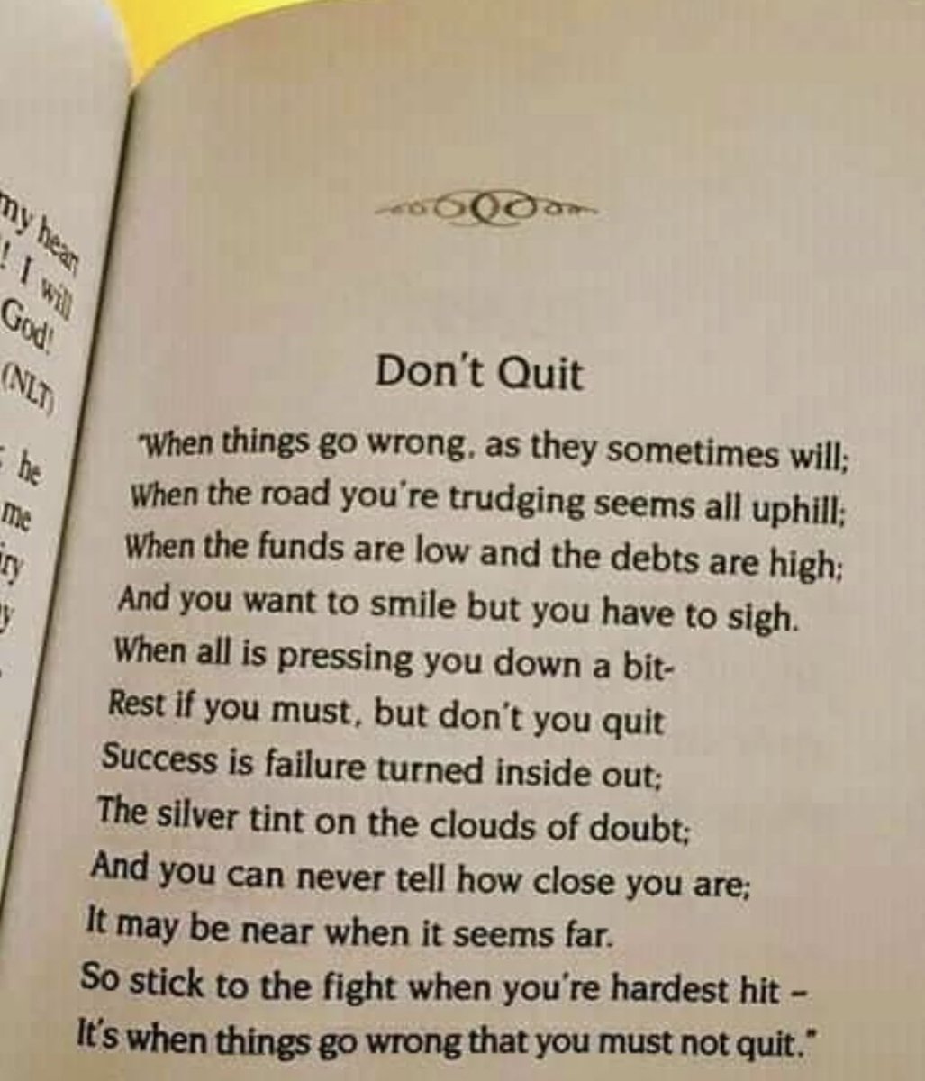 Don’t Quit! 

Keep moving those legs!

#relentlessforwardprogress