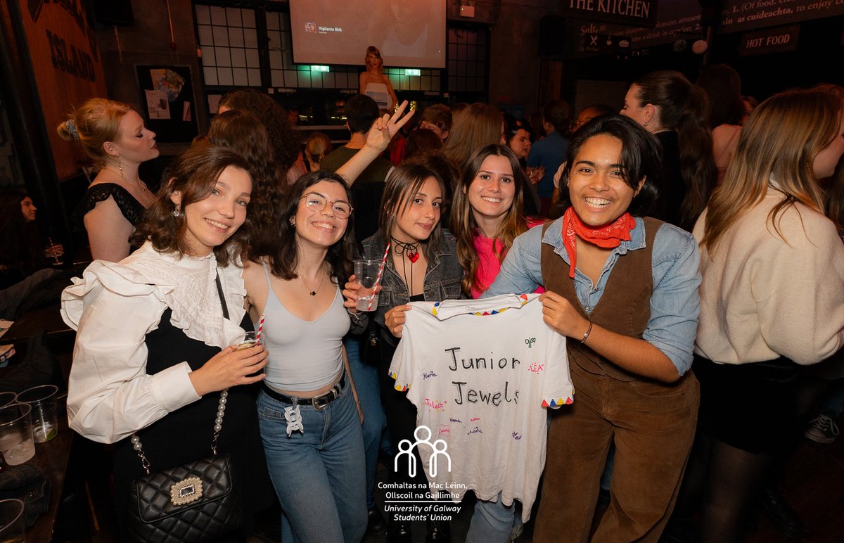 UniOfGalwaySU's tweet photo. Big huge thank you to all the Swifties who came to Sult (Taylor's Version) + helped us raise a huge €1840 for the SU Charities @GalwayRCC + @cancercarewest ❤️

GRMA to @SwiftieSoc + @SultGalway especially💋

Another Tay Tay-keover to come in 2024 👀

#DoChomhaltas https://t.co/kV8yzVD2F1