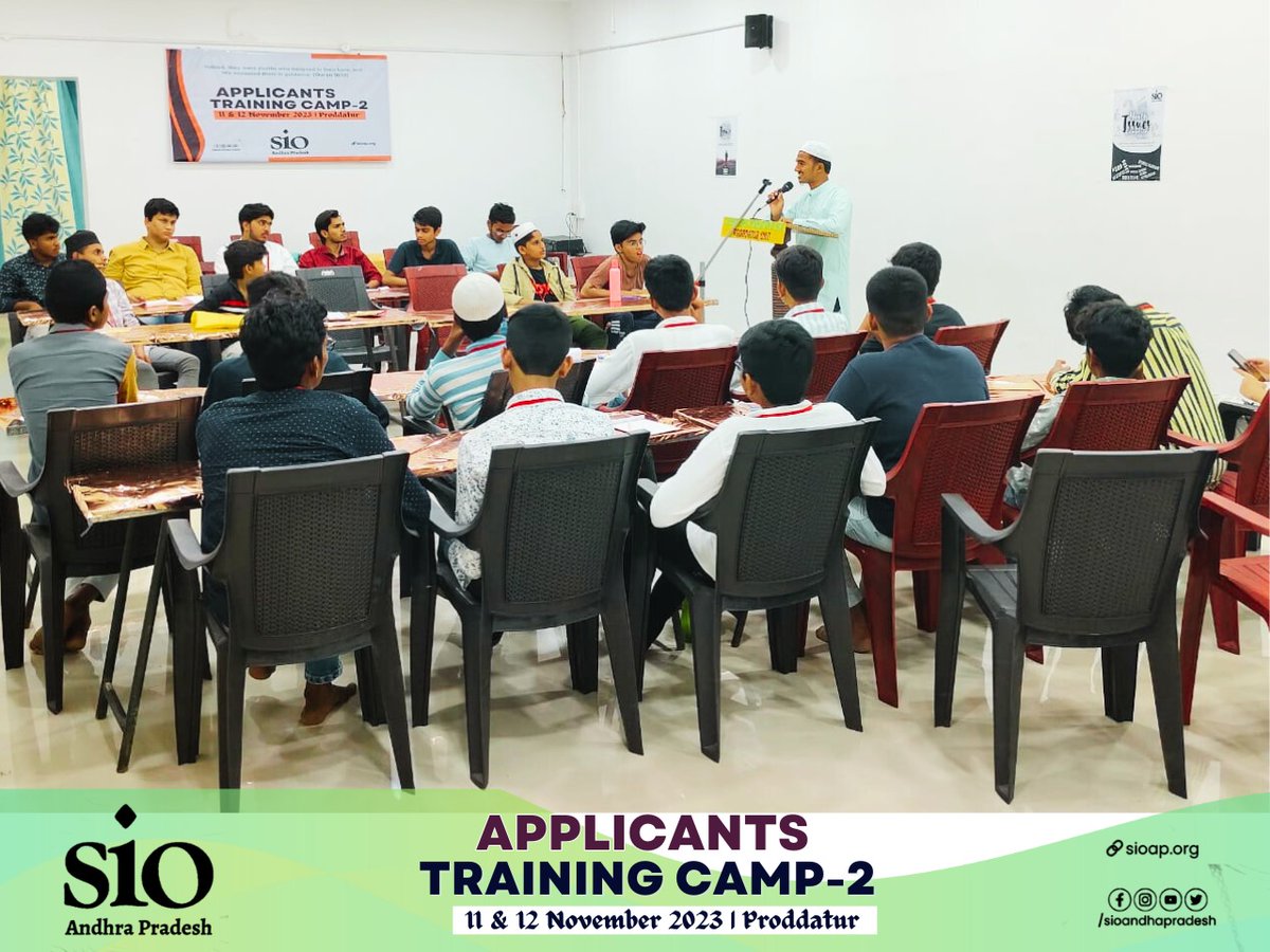 SIO_AP's tweet image. Delegates also participated in interactive and open sessions such as student parliament, group activities, and talent identification sessions.
Finally concluded with the presidential address by Br. Roshan Zameer Khan
#sioap 
#ATC
#Proddatur