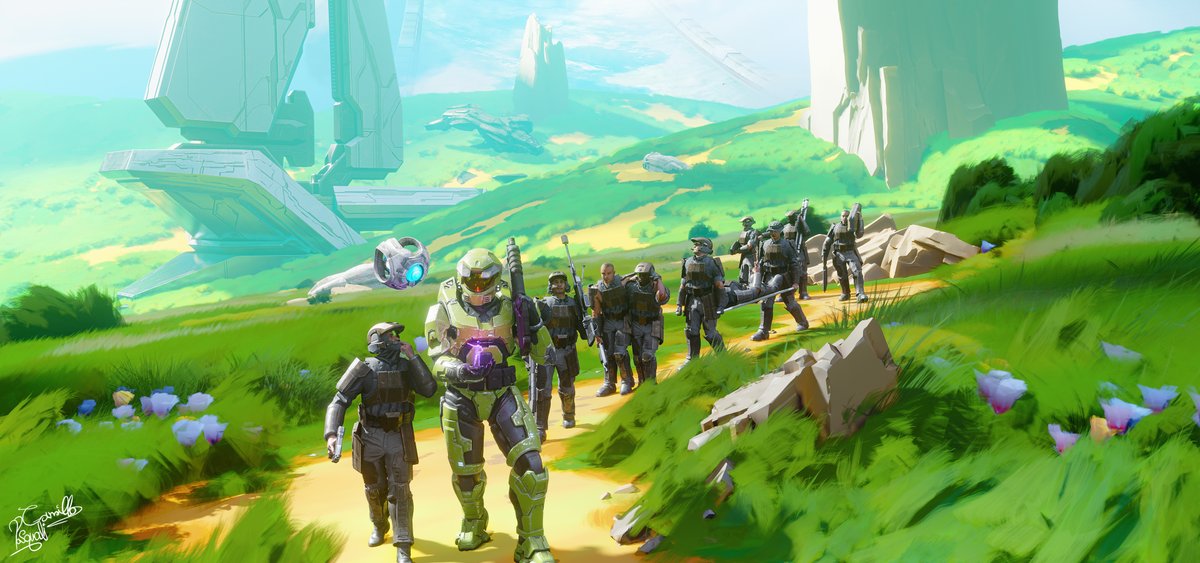 millisworlds's tweet photo. Happy Birthday Halo Combat Evolved 🥳

I wanted to thank a few of the many community members without whom my Halo artworks wouldn't be possible!
@Surasia_
@AGE7275
@mrgruntington
@DeanThePigeon 
@Silent1Meow 
@ExaminarI 
@Frosted_Talents 
@TacoHombre_ https://t.co/IDLMxdHAsc