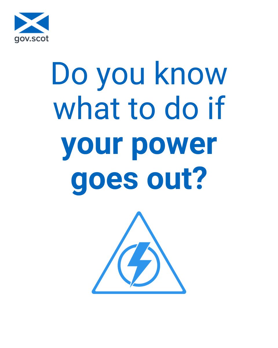 Do you know what to do if your power goes out? 

Check in with your neighbours - do they have power?

If they do, it could be a problem with the fuses or trip switches in your home.

Find out how to check them at ssen.co.uk/power-cuts-eme….