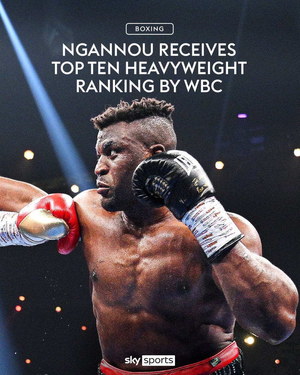 BREAKING! Francis Ngannou has received a top TEN ranking by the WBC following his performance against Tyson Fury 🥊
