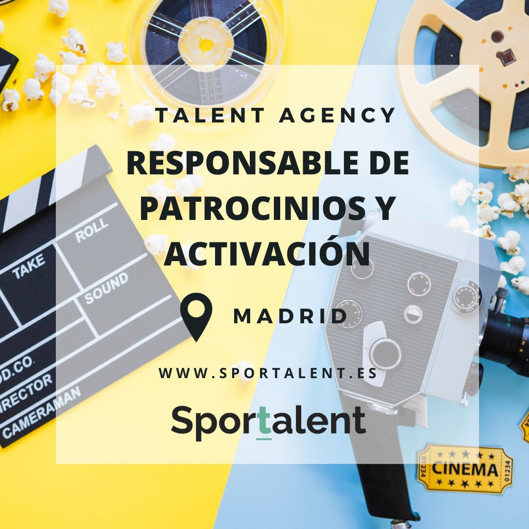 ¡Buenos días!
Activamos una posición muy interesante en una Agencia de talents de la industria deportiva y del entretenimiento en fase de crecimiento.
Buscamos un perfil de +5 años de experiencia en el sector, con inglés muy alto y que resida en Madrid.
#hiring #sportsjobs